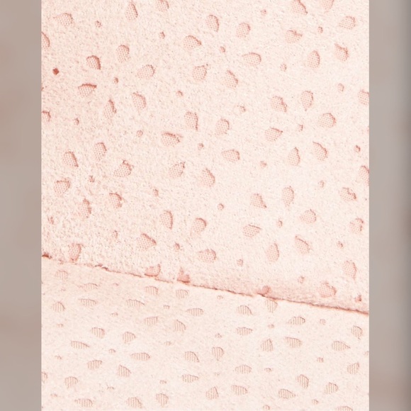 Floral Perforated Suede Baseball Cap - Picture 6 of 7